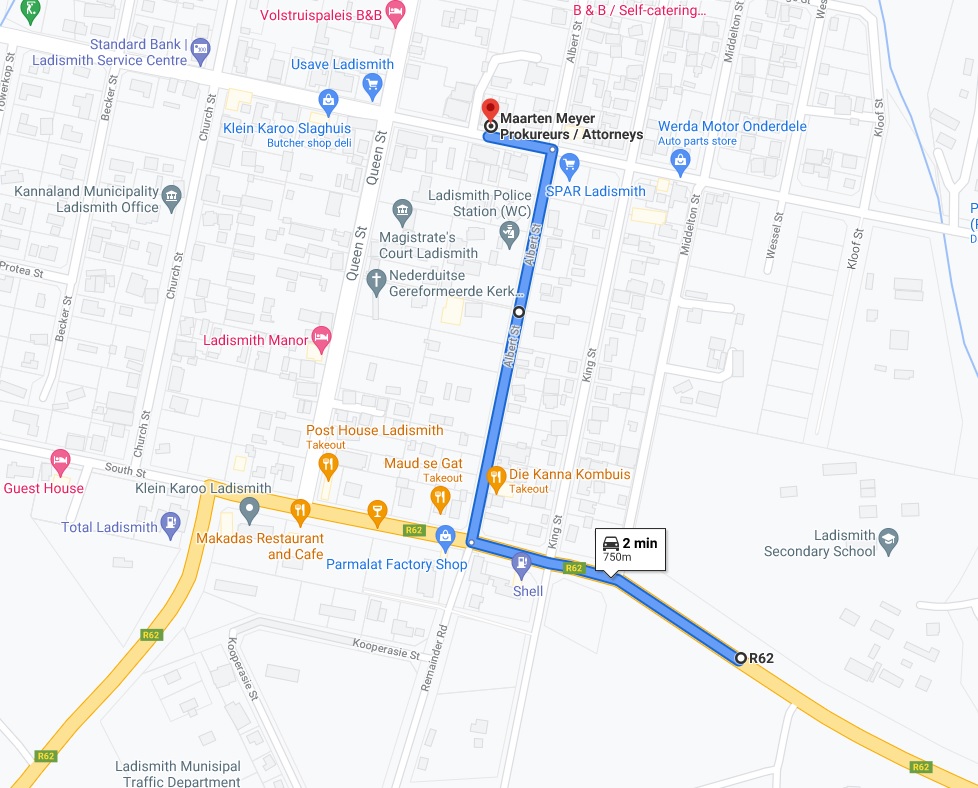 Maarten Meyer Prokureurs Ladismith